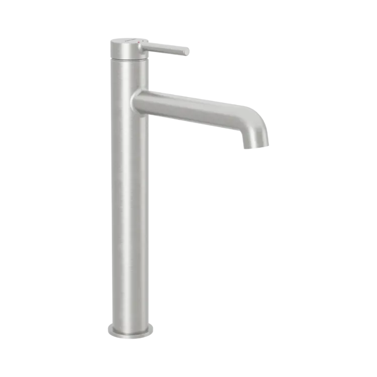 Excellent Delta PI bateria umywalkowa stojąca wysoka, nikiel szczotkowany AREX.1212NB