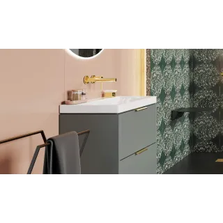 Excellent PI bateria umywalkowa podtynkowa komplet, złoty połysk AREX.1214GL