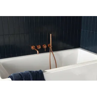 Excellent Delta PI wylewka wannowa ścienna, miedziany szczotkowany AREX.1224CB