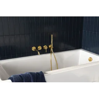 Excellent Delta PI wylewka wannowa ścienna, złoty połysk AREX.1224GL