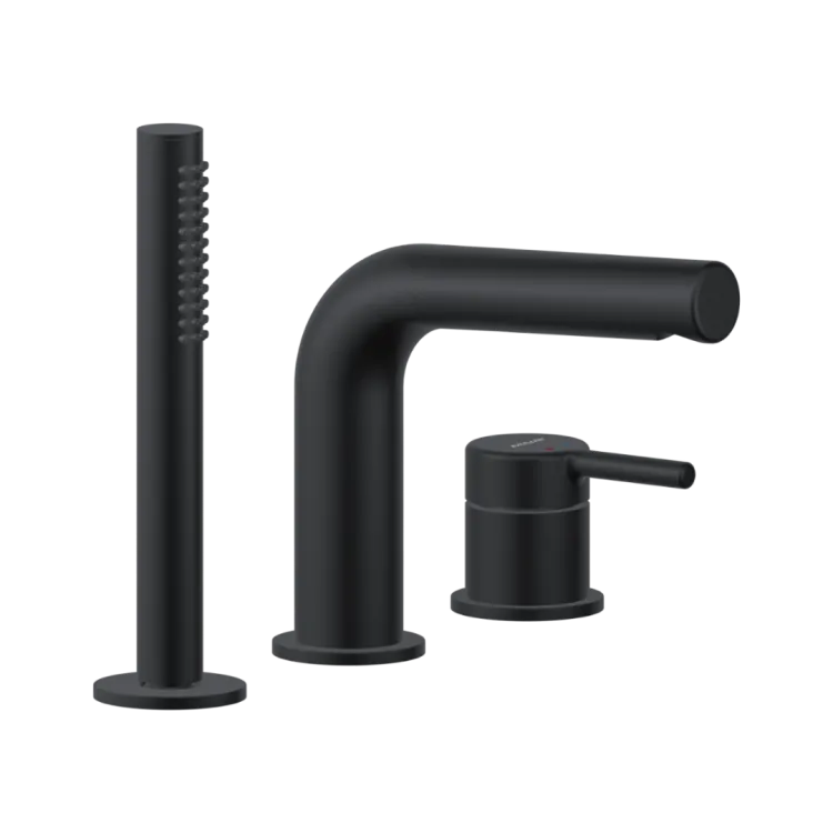 Excellent PI bateria wannowa 3 otworowa, czarny mat AREX.1234BL