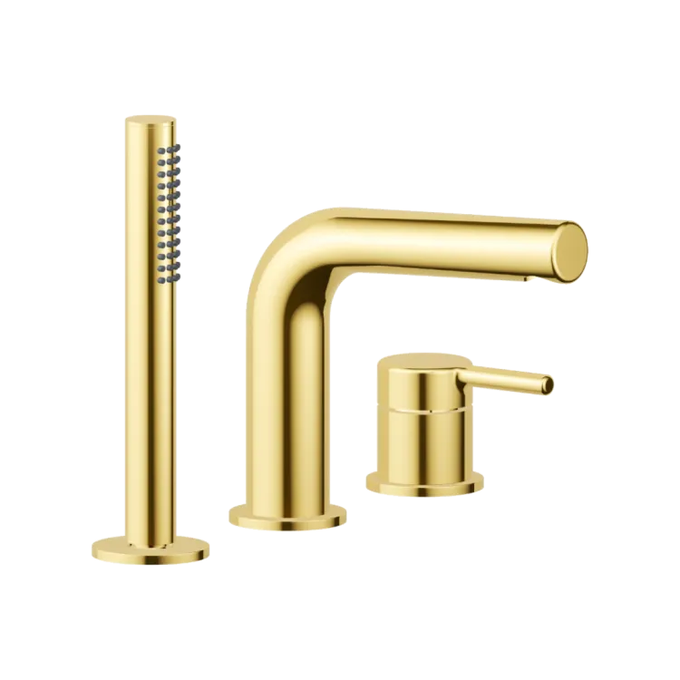 Excellent PI bateria wannowa 3 otworowa, złoty połysk AREX.1233GL