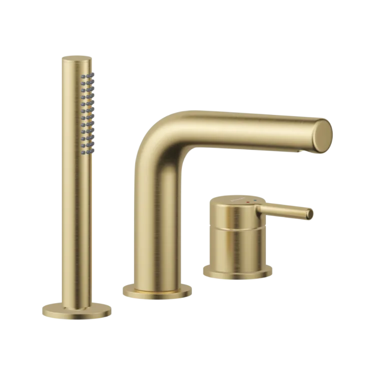 Excellent PI bateria wannowa 3 otworowa, złoty szczotkowany AREX.1234GB