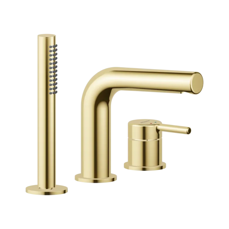 Excellent PI bateria wannowa 3 otworowa, złoty połysk AREX.1234GL