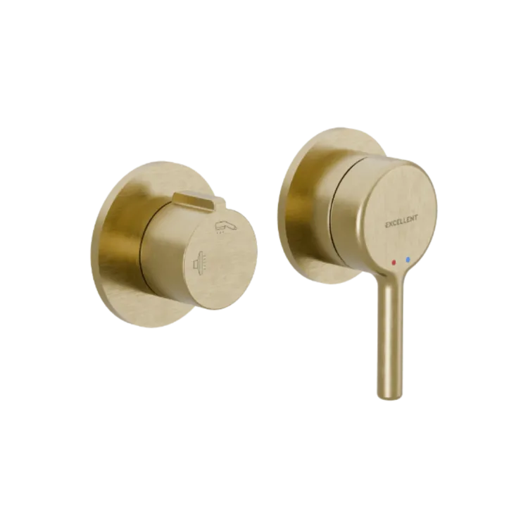 Excellent PI Bateria wannowo-prysznicowa podtynkowa, 2 funkcyjna, złoty szczotkowany AREX.1240.02GB