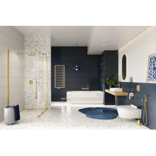 Excellent PI Bateria wannowo-prysznicowa podtynkowa, 2 funkcyjna, złoty połysk AREX.1240.02GL