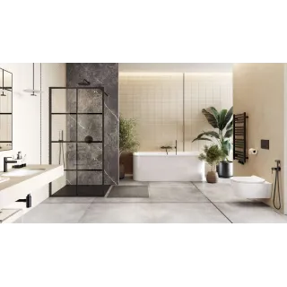 Excellent PI bateria prysznicowo-wannowa podtynkowa 2 funkcyjna, czarny mat AREX.1245BL