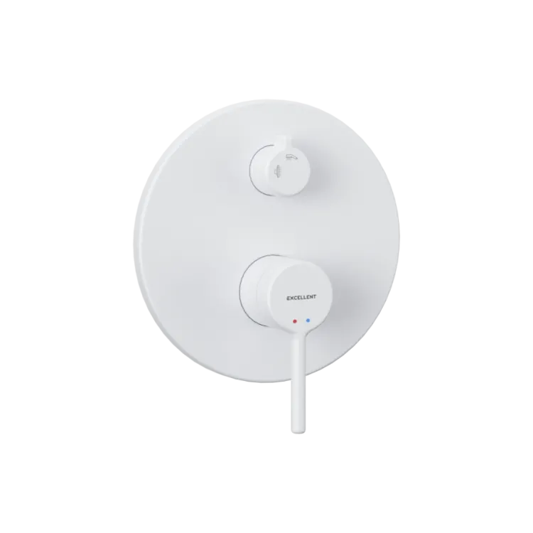 Excellent PI bateria prysznicowo-wannowa podtynkowa 2 funkcyjna, biały mat AREX.1245WH