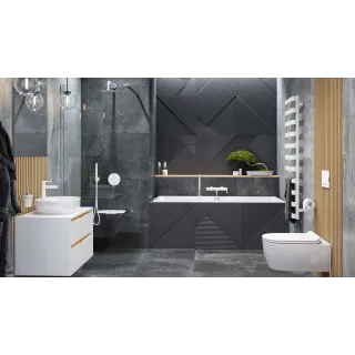 Excellent PI bateria prysznicowo-wannowa podtynkowa 2 funkcyjna, biały mat AREX.1245WH