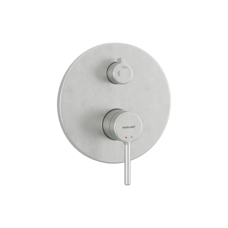 Excellent PI bateria prysznicowo-wannowa podtynkowa 2 funkcyjna, nikiel szczotkowany AREX.1245NB