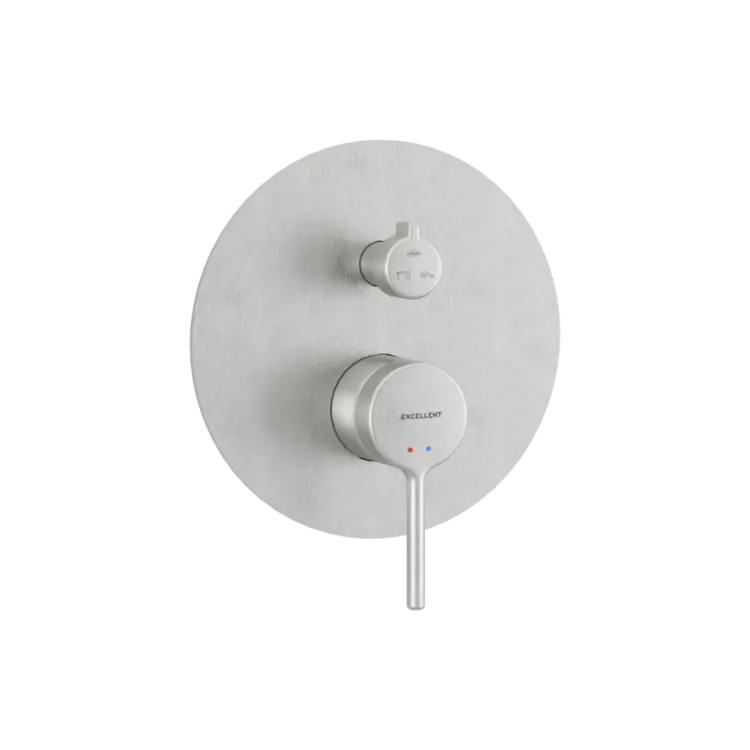 Excellent PI bateria prysznicowo-wannowa podtynkowa 3 funkcyjna, nikiel szczotkowany AREX.1247NB