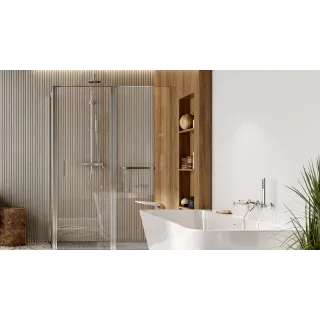 Excellent PI zestaw prysznicowy ścienny z deszczownicą 25 cm, chrom AREX.1281CR