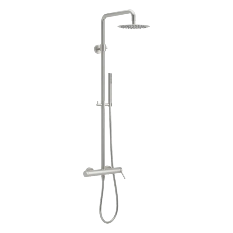 Excellent PI zestaw prysznicowy ścienny z deszczownicą 25 cm, nikiel szczotkowany AREX.1281NB