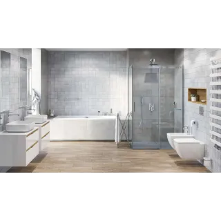 Excellent Keria bateria bidetowa stojąca, chrom AREX.2003CR