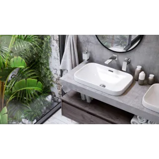 Excellent Keria bateria umywalkowa podtynkowa komplet, chrom AREX.2014CR