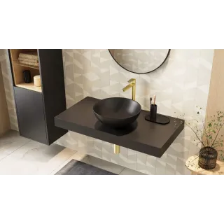 Excellent Clever 2.0 bateria umywalkowa stojąca wysoka, złoty szczotkowany AREX.4102GB