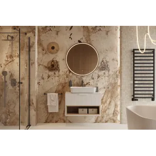 Excellent Clever 2.0 bateria umywalkowa stojąca wysoka, grafit szczotkowany AREX.4102AB