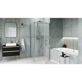 Excellent Krotos zestaw prysznicowy podtynkowy z deszczownicą 20x30 cm, termostatyczny, chrom AREX.8081CR