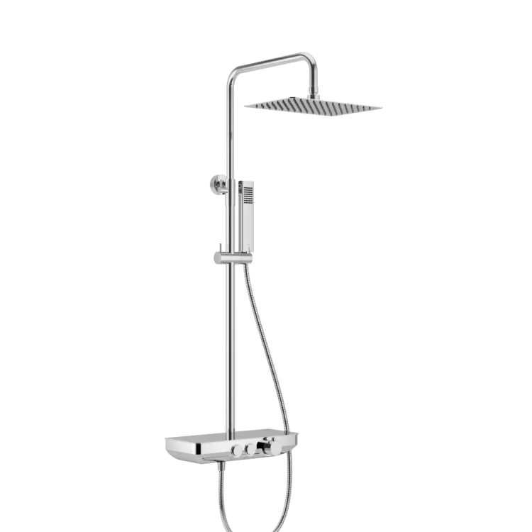 Excellent Krotos zestaw prysznicowy natynkowy z deszczownicą 20x30 cm, chrom AREX.8080CR