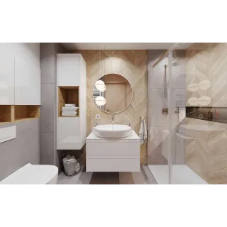 Excellent PI zestaw prysznicowo-wannowy podtynkowy 2 funkcyjny z deszczownicą 25 cm, chrom AREX.SET.1245CR