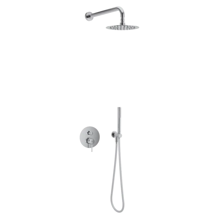Excellent PI zestaw prysznicowo-wannowy podtynkowy 3 funkcyjny, z deszczownicą 25 cm, chrom AREX.SET.1247CR