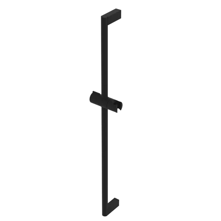 Excellent Drążek prysznicowy z uchwytem na słuchawkę prysznicową, 70 cm, czarny mat AREX.SR.70BL