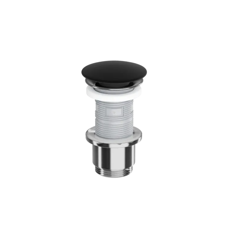 Excellent Design Korek klik-klak umywalkowo bidetowy, korpus chrom, pokrywa ceramiczna czarna ARIN.1485.K.01.BLMCR