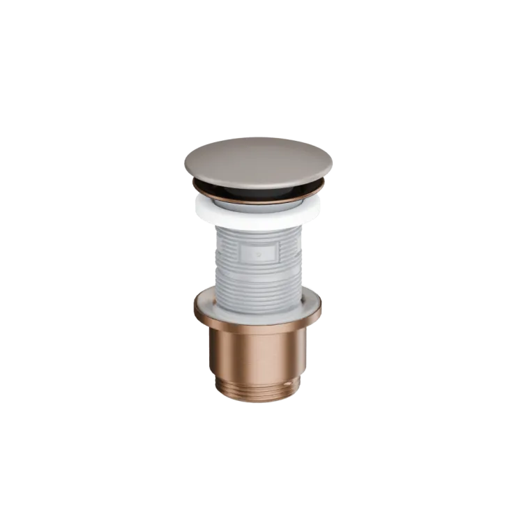 Excellent Design Korek klik-klak umywalkowo bidetowy, korpus miedziany szczotkowany, pokrywa ceramiczna cappucino mat ARIN.1485.