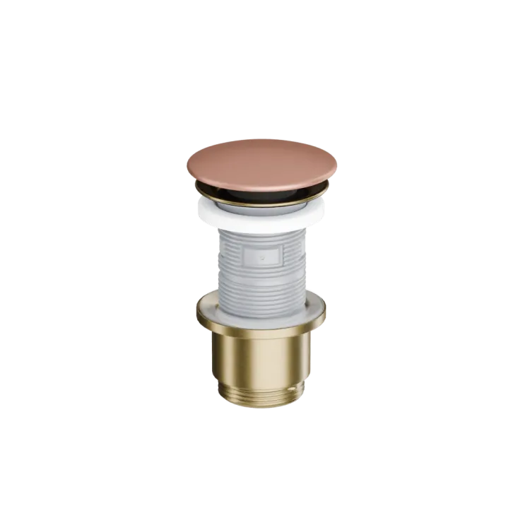 Excellent Design Korek klik-klak umywalkowo bidetowy, korpus złoty szczotkowany, pokrywa ceramiczna terracotta mat ARIN.1485.K.0