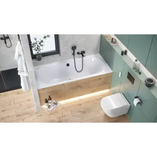 Excellent Simple 2.0 syfon wannowy automatyczny 57 cm, czarny mat ARIN.3157BL