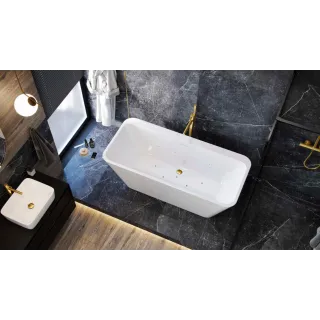 Excellent Korek klik-klak do wanien wolnostojących czyszczony od góry, biały połysk ARIN.3485.01WH