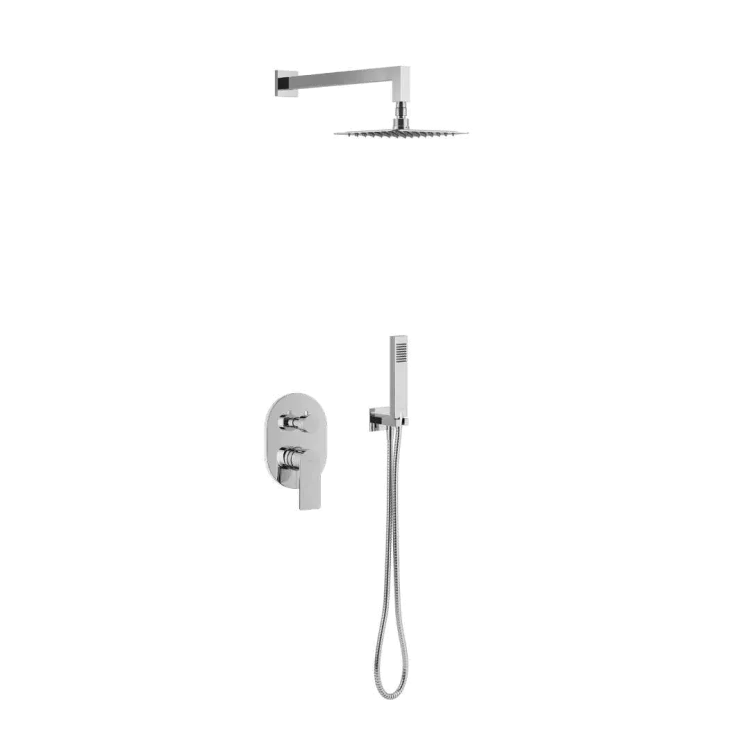 Excellent Glad zestaw prysznicowo-wannowy podtynkowy z deszczownicą 20 cm, 2 funkcyjny, chrom ARNL.SET.1145CR