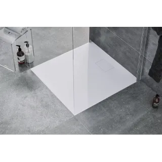 Excellent Zero brodzik kwadratowy 90x90 cm akrylowy, niski, biały BREX.1202.090.090.WHN