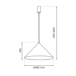 Lampa wisząca CAPITAL WHITE Ø46cm 1xGX53 MLP0953