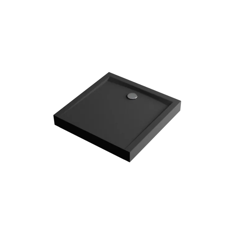 Excellent Forma Compact X brodzik kwadratowy 100x100 cm struktura, wysoki, czarny mat BREX.1402.100.100.BLC