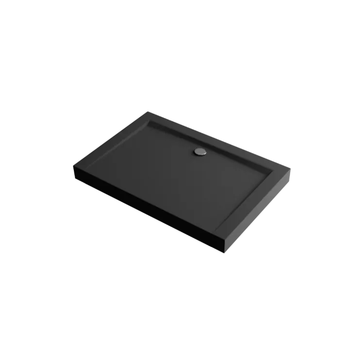 Excellent Forma Compact X brodzik prostokątny 100x80 cm struktura, wysoki, czarny mat BREX.1403.100.080.BLC