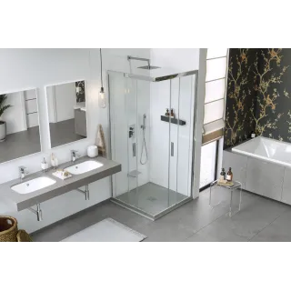 Excellent Arda brodzik kwadratowy 90x90 cm kompozytowy, beton BREX.1502.090.090.CON