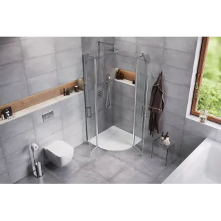 Excellent Arda brodzik półokrągły 90x90 cm kompozytowy, cappucino BREX.1504.090.090.CAN