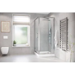 Excellent Forma Compact brodzik kwadratowy 90x90 cm wysoki, biały połysk BREX.FOR09WHC