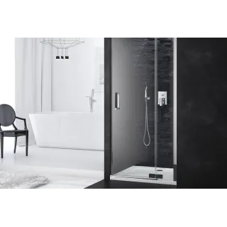 Excellent Forma brodzik kwadratowy 90x90 cm niski, biały połysk BREX.FOR09WHN