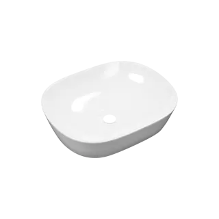 Actima Jima umywalka nablatowa 46x37 cm owalna, biały...
