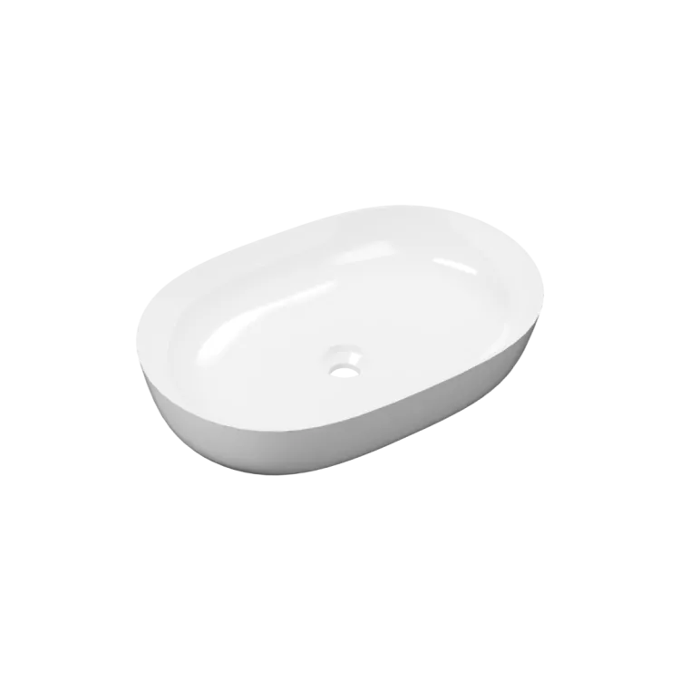 Excellent Jima umywalka nablatowa 51x36 cm owalna, biały połysk CEAC.2001.510.WH