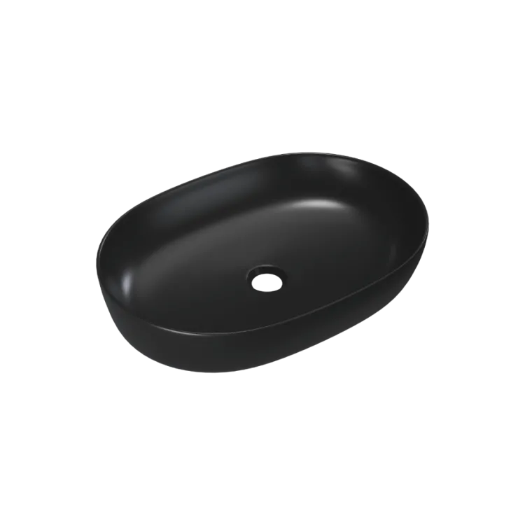 Excellent Jima umywalka nablatowa 61x41 cm owalna, czarny mat CEAC.2001.615.BLM
