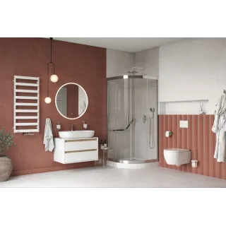 Excellent Sense Compact brodzik półokrągły 100x100 cm wysoki, biały połysk BREX.SEN10WHC