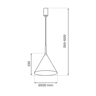 Lampa wisząca CAPITAL WHITE Ø32cm 1xGX53 MLP0959