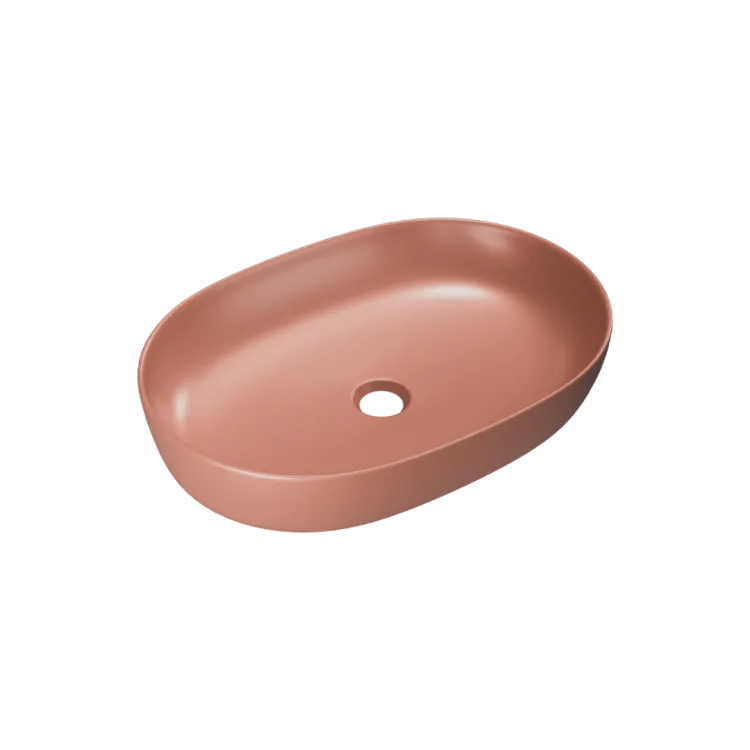 Excellent Jima umywalka nablatowa 61x41 cm owalna, terracotta mat CEAC.2001.615.TEM