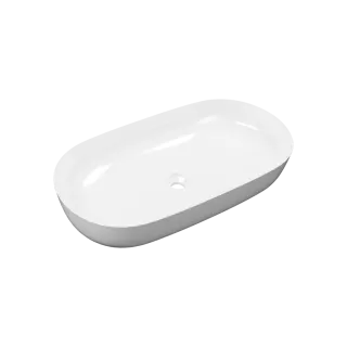 Excellent Jima umywalka nablatowa 71x41 cm owalna, biały...