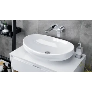 Actima Filina 2.0 umywalka nablatowa 63x42 cm owalna, biały połysk CEAC.630.420.WH