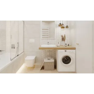 Actima Lupio umywalka nablatowa/wpuszczana 60x40 cm owalna, biały połysk CEAC.3818.600.WH