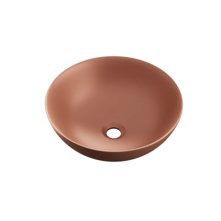 Actima Luqa umywalka nablatowa 40 cm okrągła, terracotta mat CEAC.6401.400.TEM